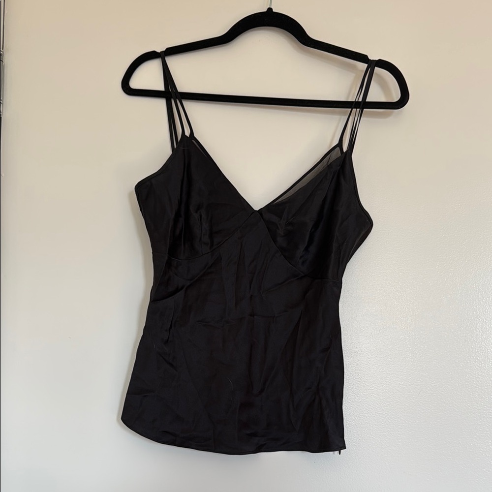 Club Monaco Black Silk Top